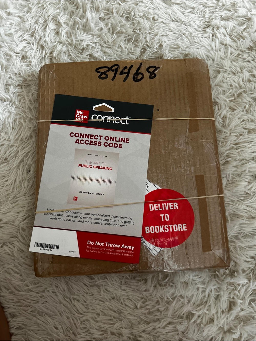 Connect Online Access Code – the art of public speaking McGraw hill